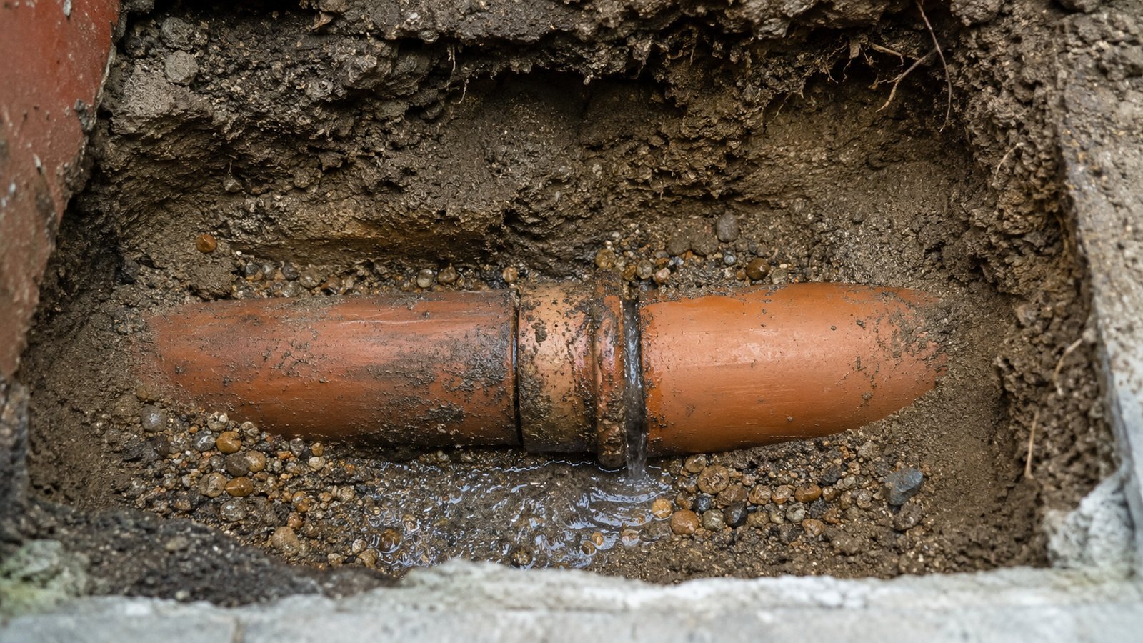 Leaking Underground Drain — UK drainage example
