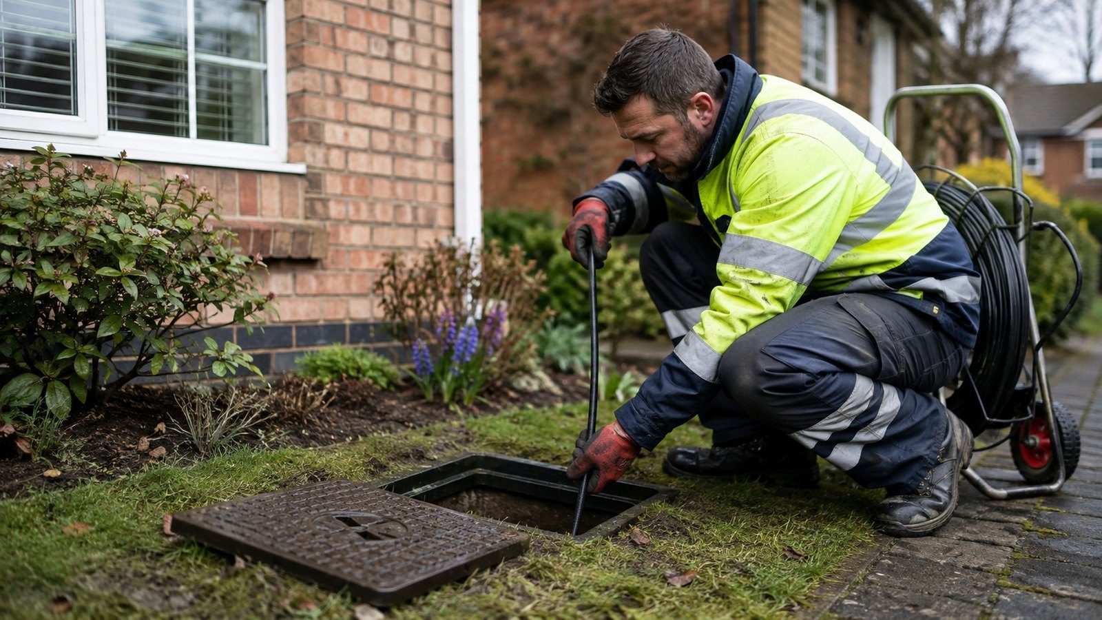 Drain Rodding — UK drainage example